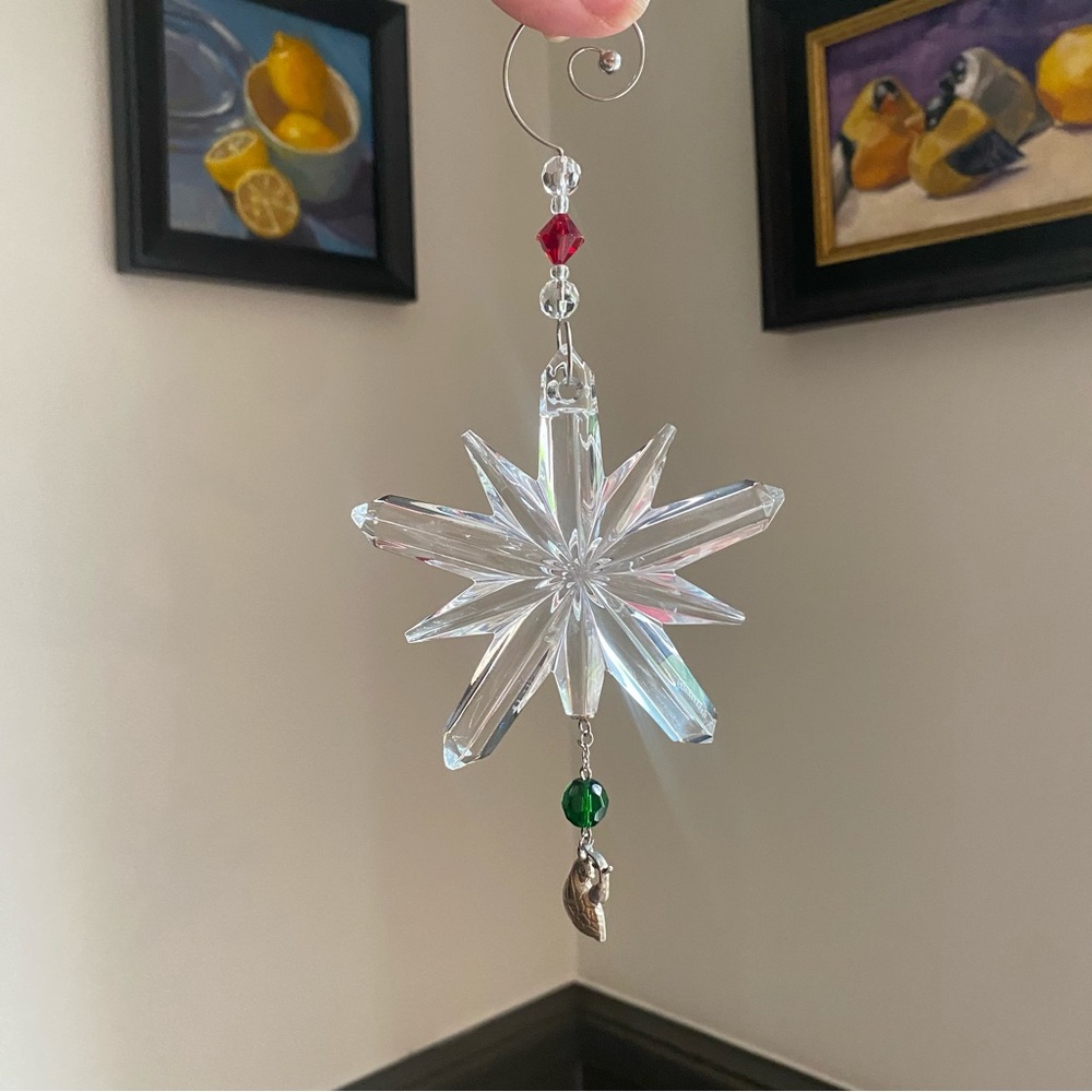 Waterford 12 Days of Christmas crystal ornament partridge snowflake 2007 1st ed